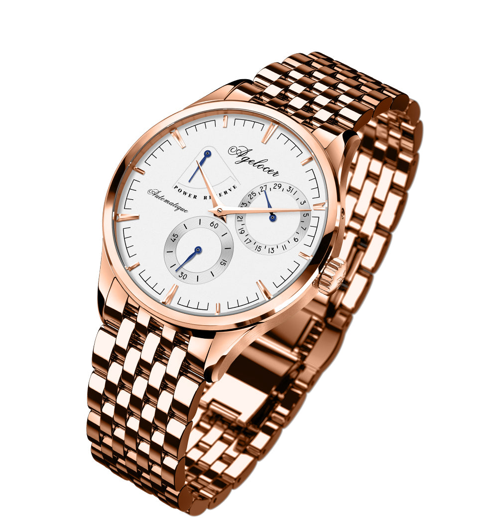 Agelocer Automatic Watch Stainless Steel Band Budapest Series 410