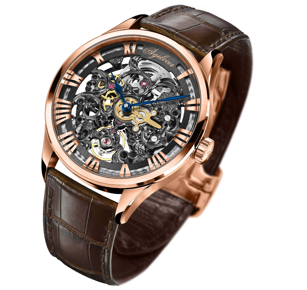 AGELOCER Automatic Skeleton Watch Schwarzwald Series 540
