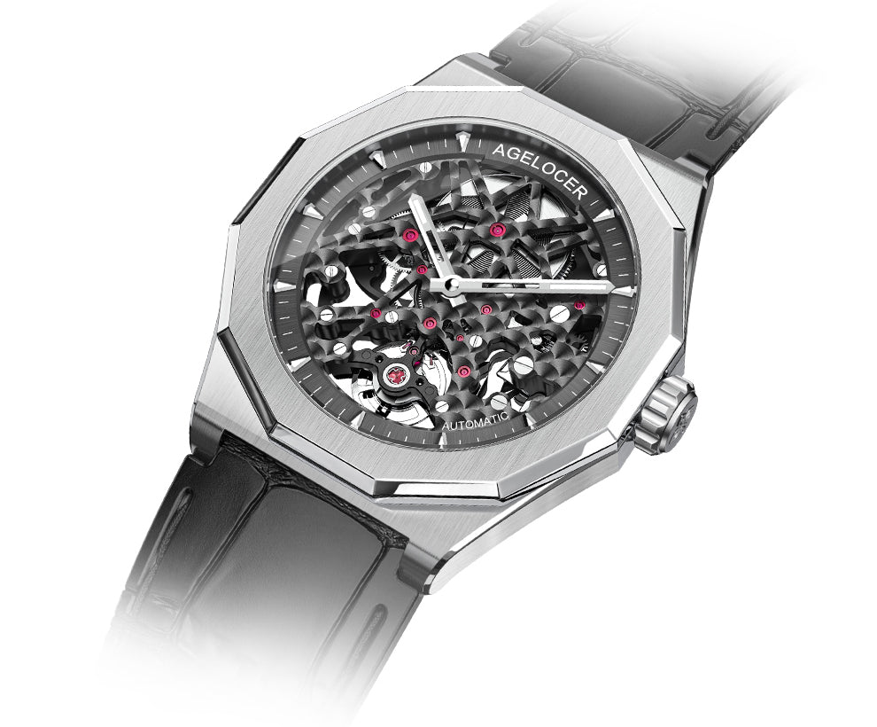 AGELOCER Skeleton Automatic Watch Schwarzwald Series 6001