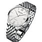 Agelocer Automatic Watch Date Display Stainless Steel Band Budapest Series 707